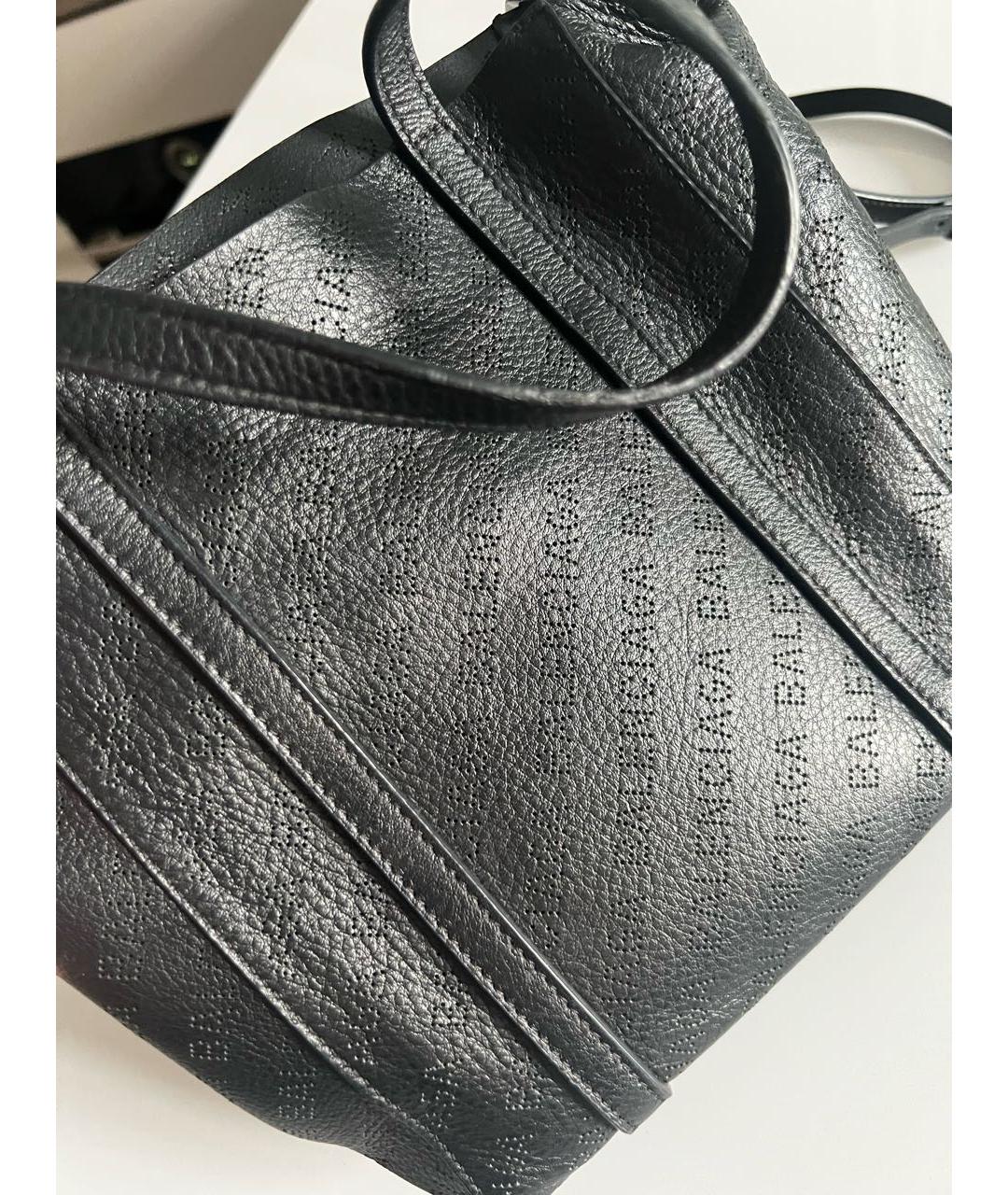 BALENCIAGA Черная кожаная сумка тоут, фото 7