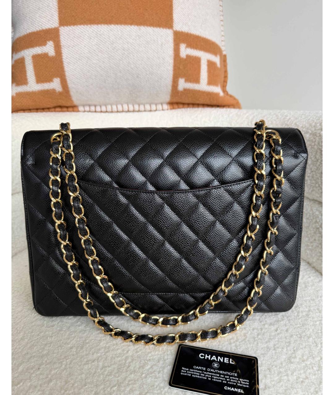 CHANEL Черная кожаная сумка через плечо, фото 3