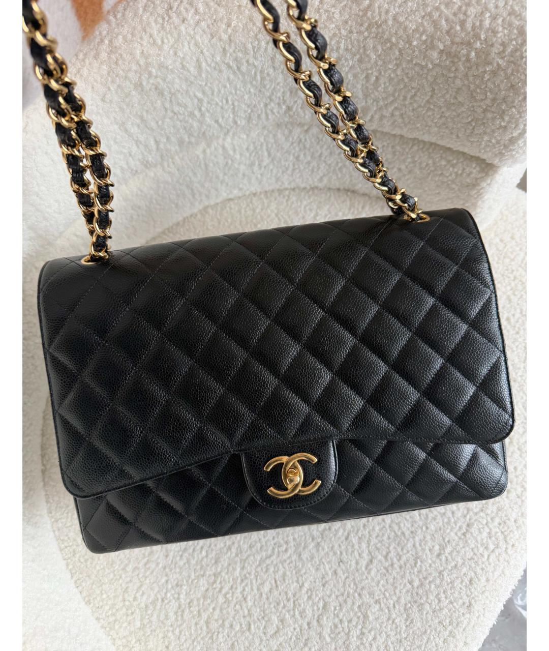 CHANEL Черная кожаная сумка через плечо, фото 2