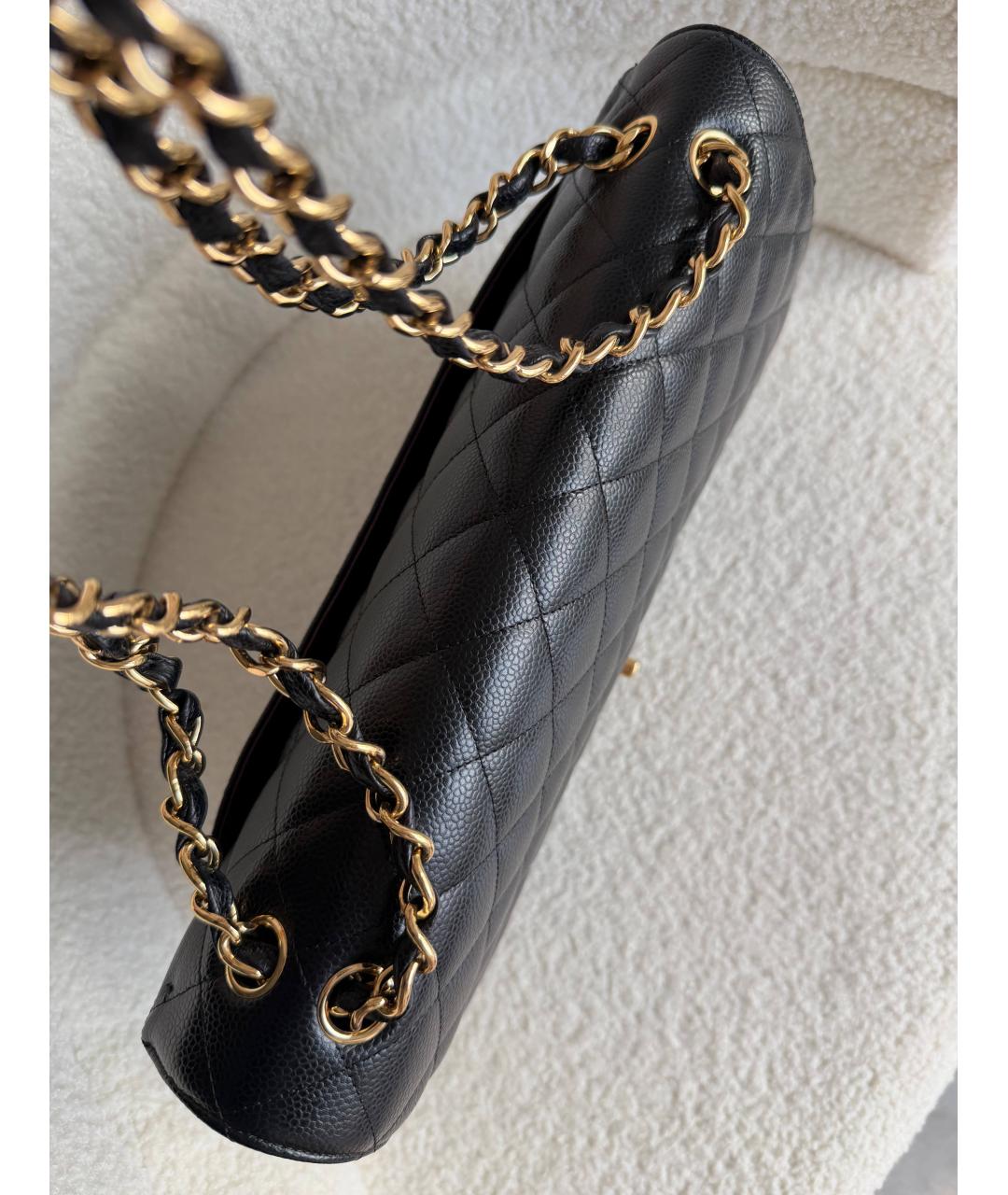 CHANEL Черная кожаная сумка через плечо, фото 4