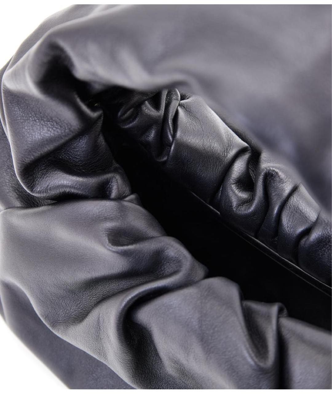 BOTTEGA VENETA Черная кожаная сумка с короткими ручками, фото 4