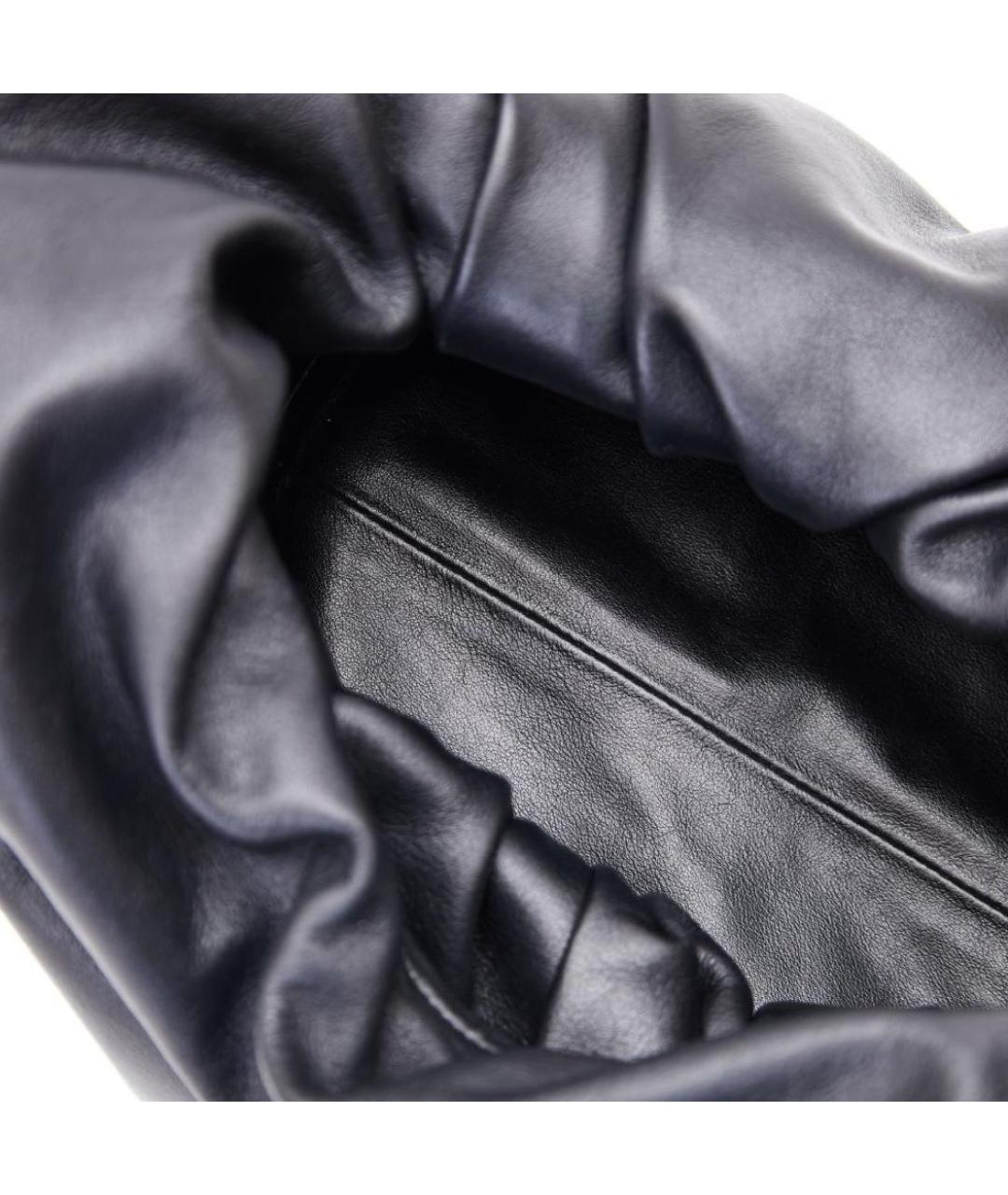 BOTTEGA VENETA Черная кожаная сумка с короткими ручками, фото 6