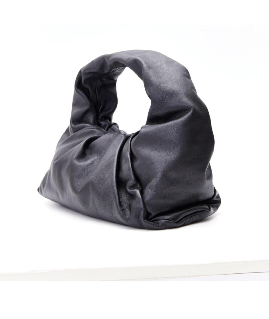 BOTTEGA VENETA Черная кожаная сумка с короткими ручками, фото 2