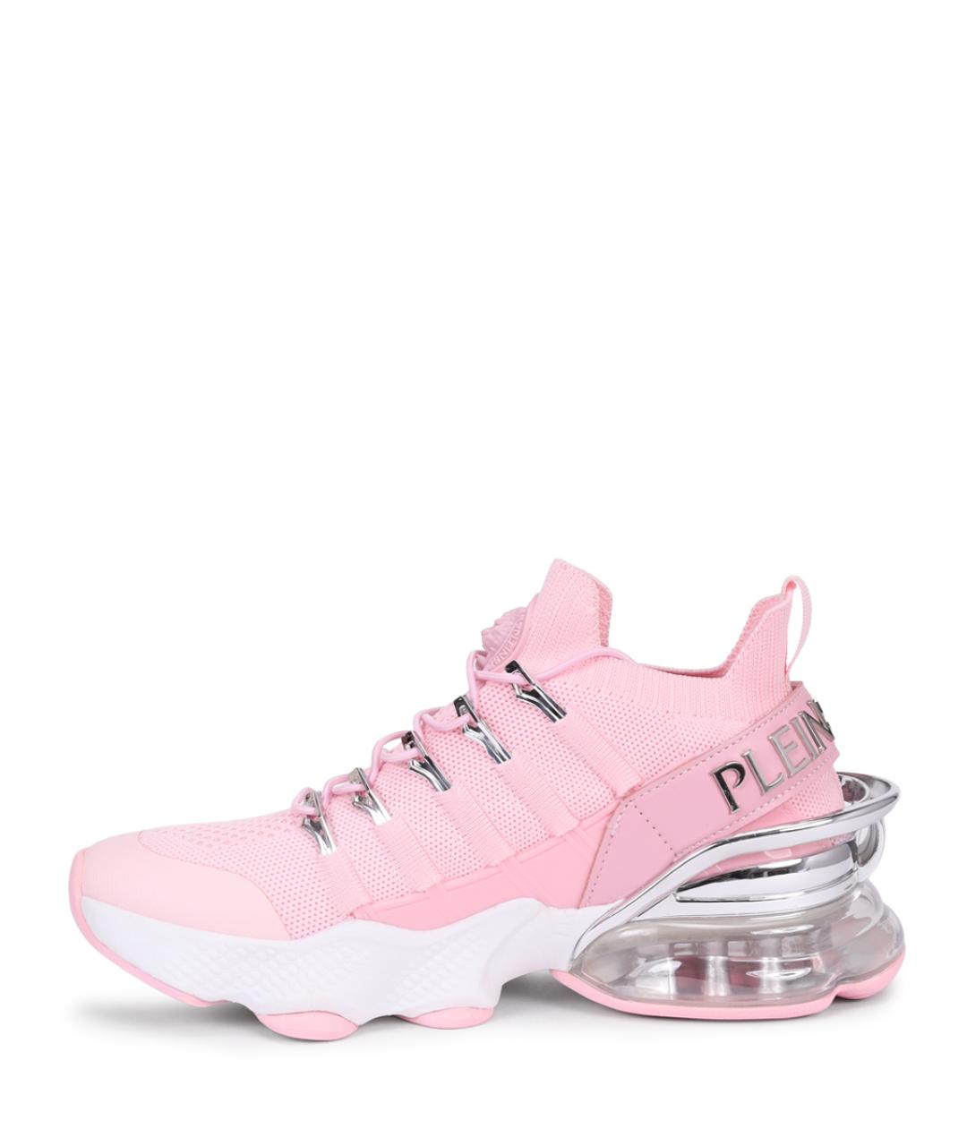 PLEIN SPORT Розовые текстильные кроссовки, фото 3