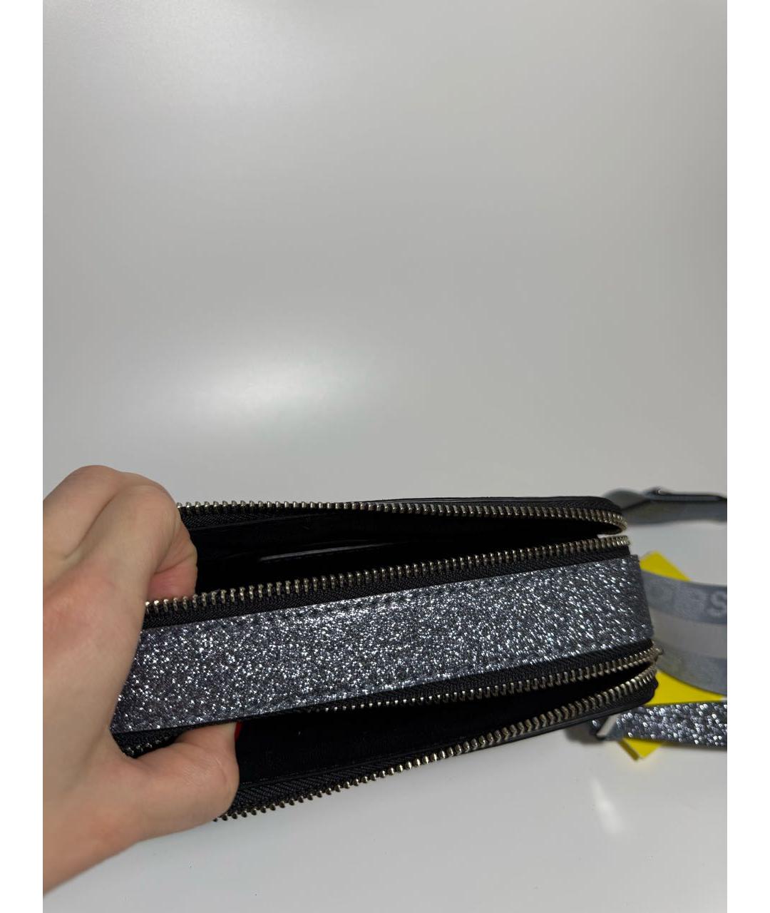 MARC JACOBS Серебряная кожаная сумка через плечо, фото 4