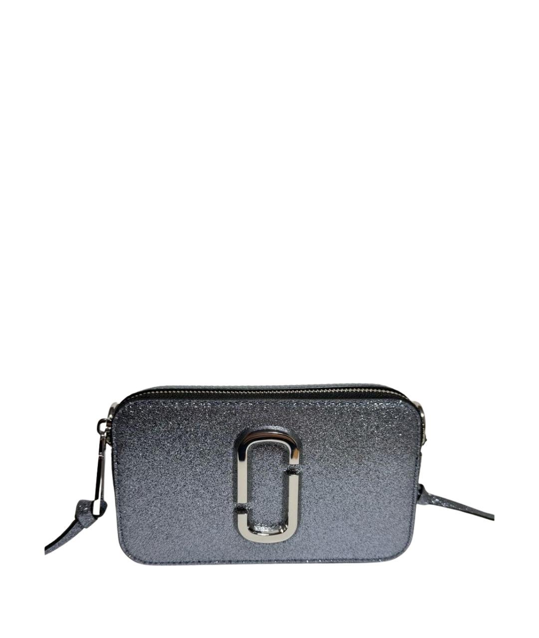 MARC JACOBS Серебряная кожаная сумка через плечо, фото 1