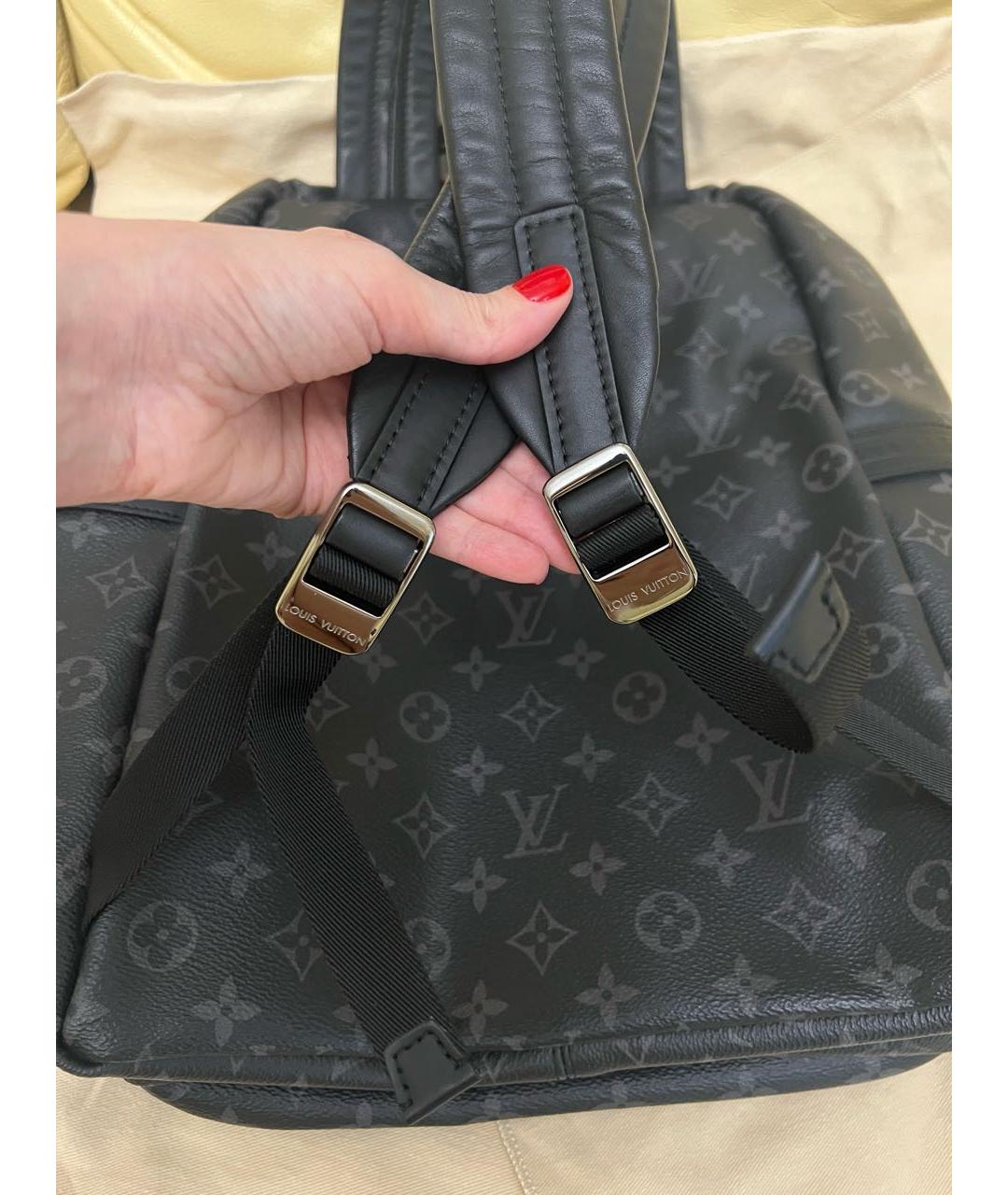 LOUIS VUITTON Черный рюкзак, фото 4