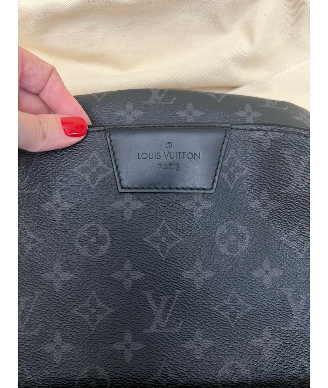 LOUIS VUITTON Черный рюкзак, фото 2