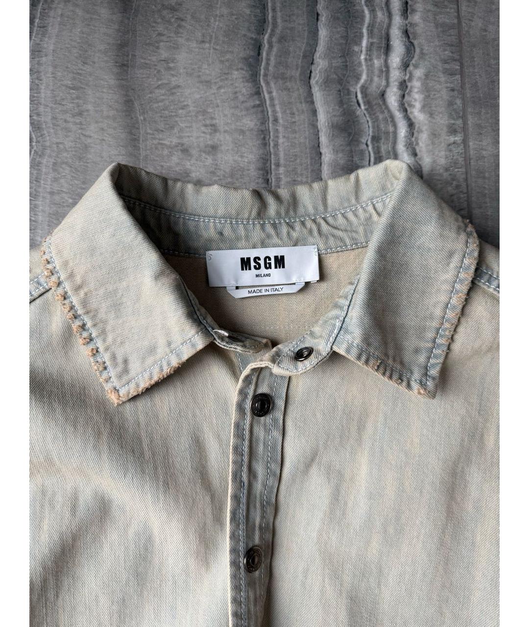 MSGM Бежевая классическая рубашка, фото 3