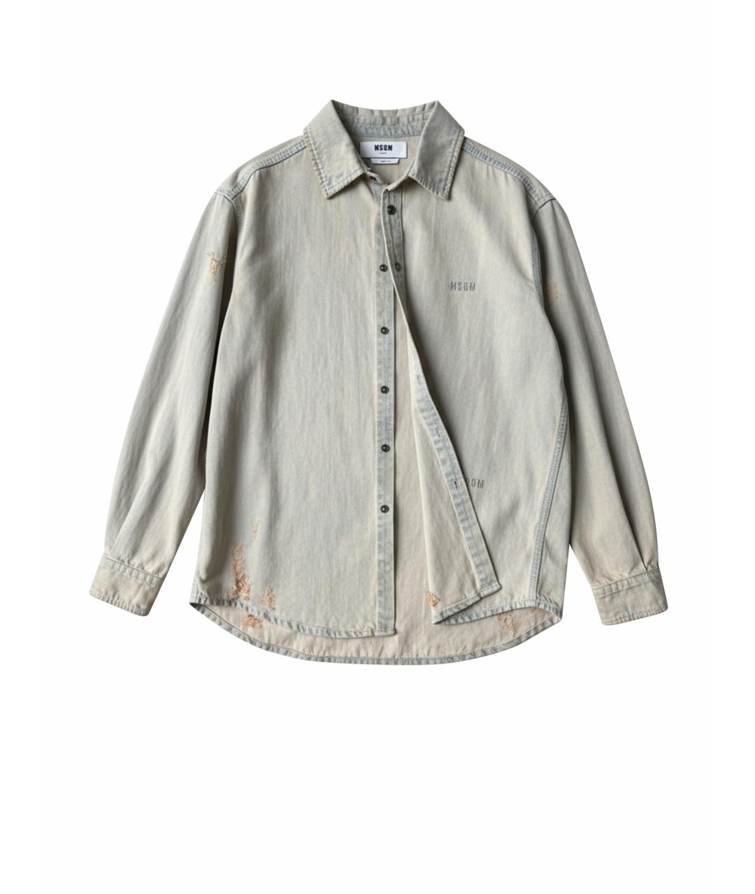 MSGM Бежевая классическая рубашка, фото 1