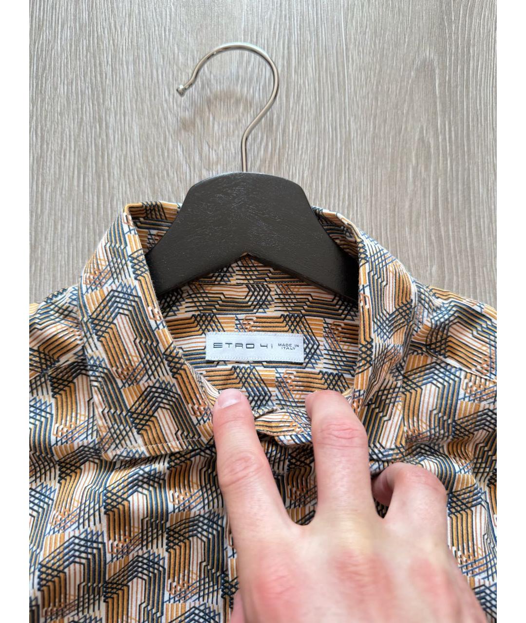 ETRO Мульти хлопковая кэжуал рубашка, фото 4