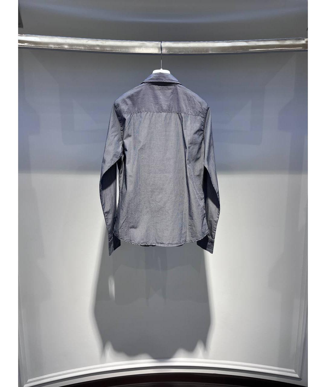 ARMANI JUNIOR Синяя хлопковая детская рубашка, фото 3