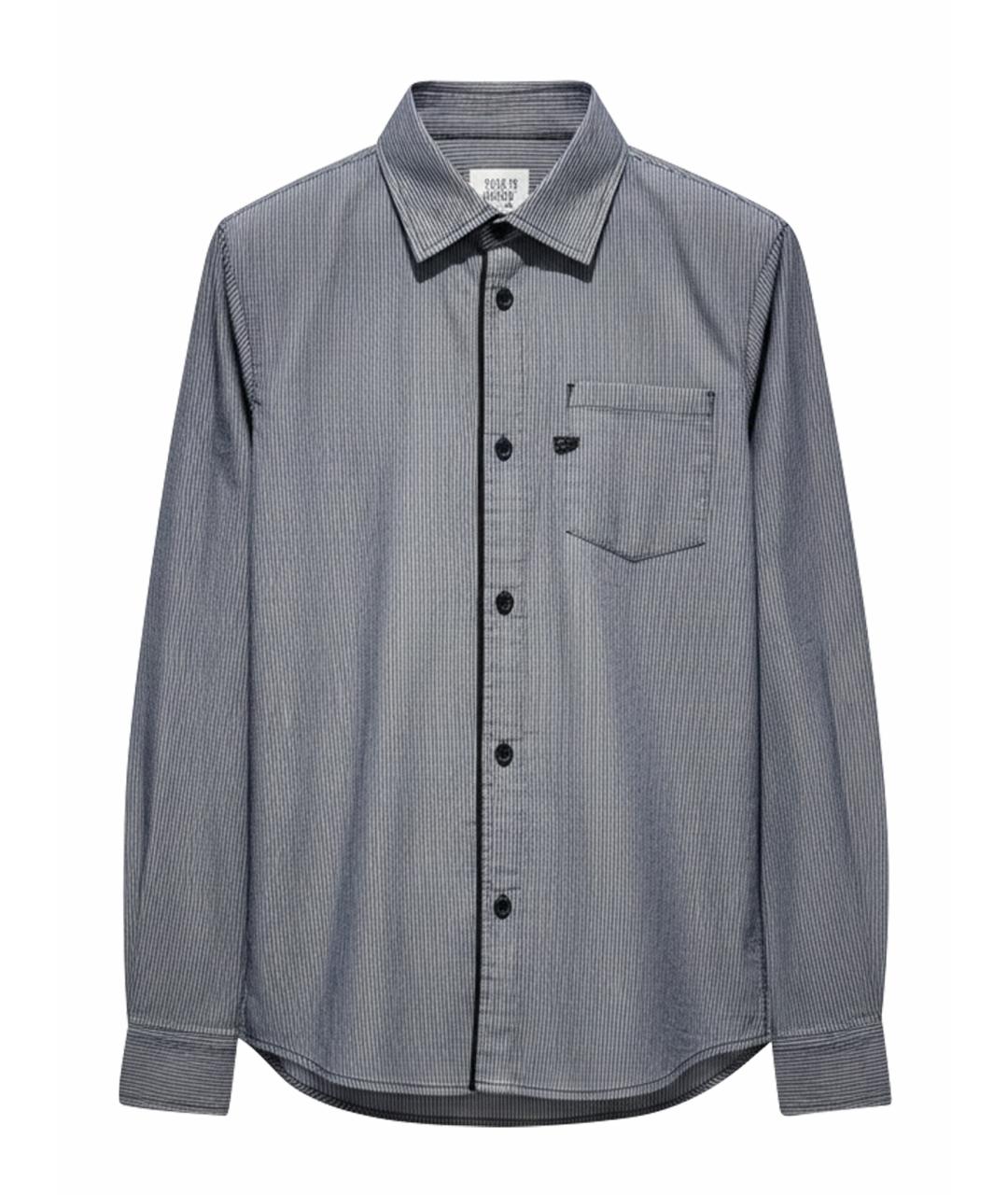 ARMANI JUNIOR Синяя хлопковая детская рубашка, фото 1