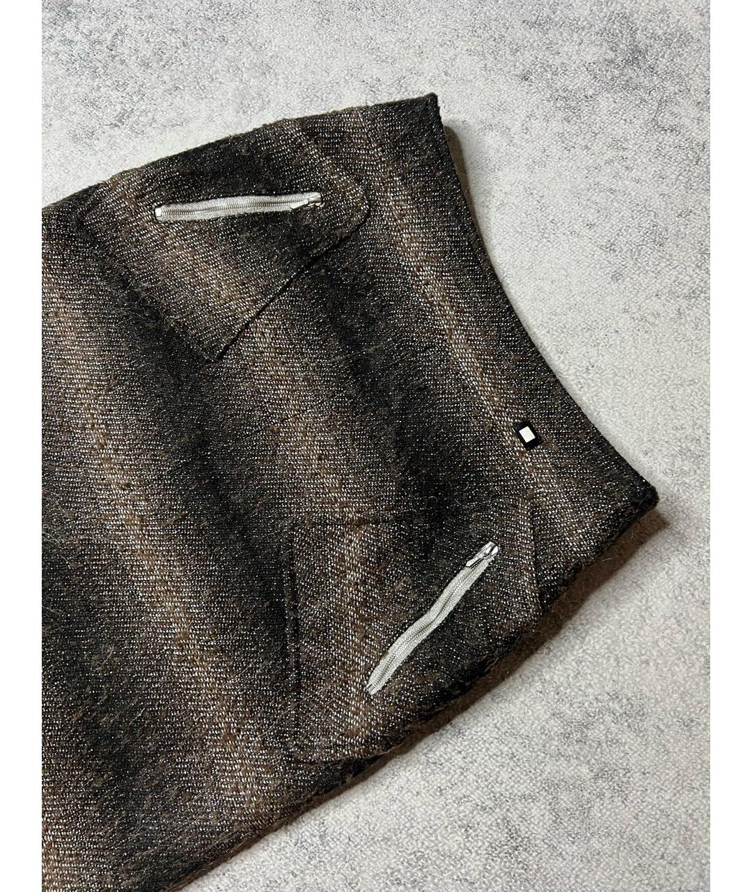 CHANEL Мульти твидовая юбка миди, фото 4