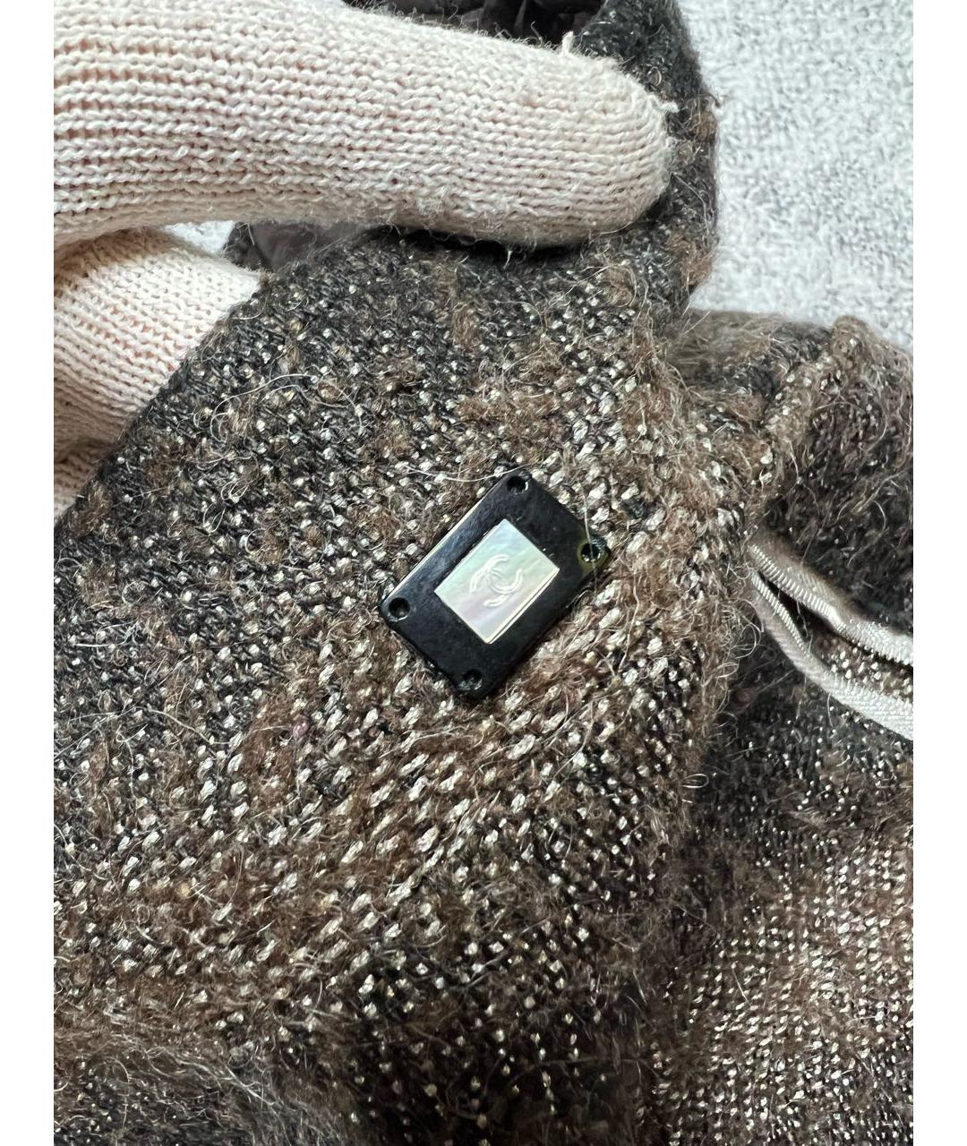 CHANEL Мульти твидовая юбка миди, фото 6