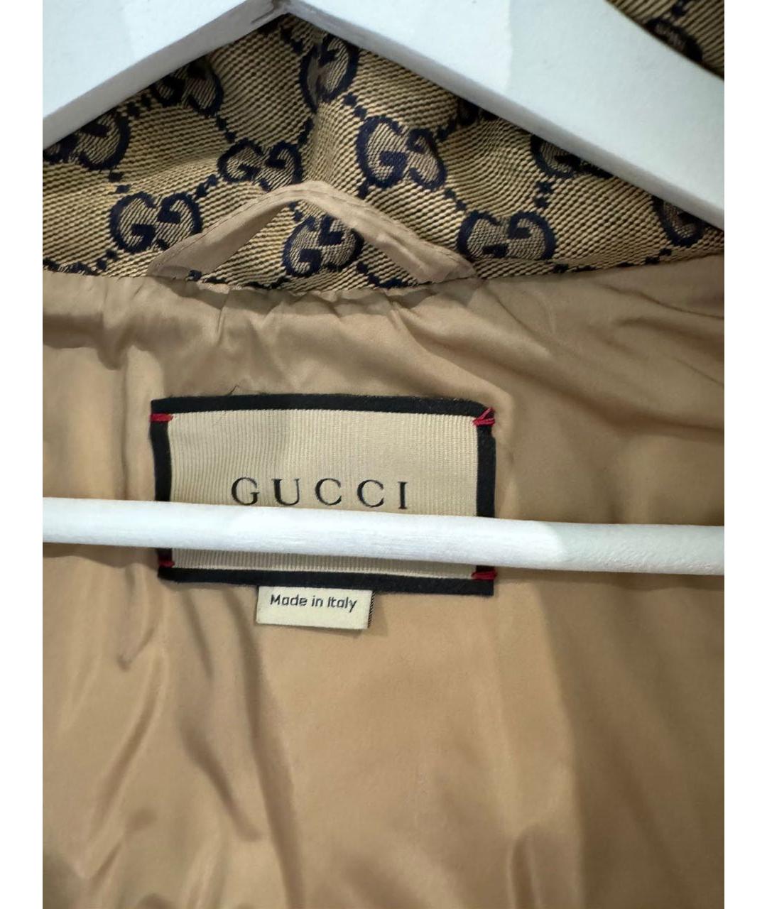 GUCCI Бежевый хлопковый жилет, фото 4