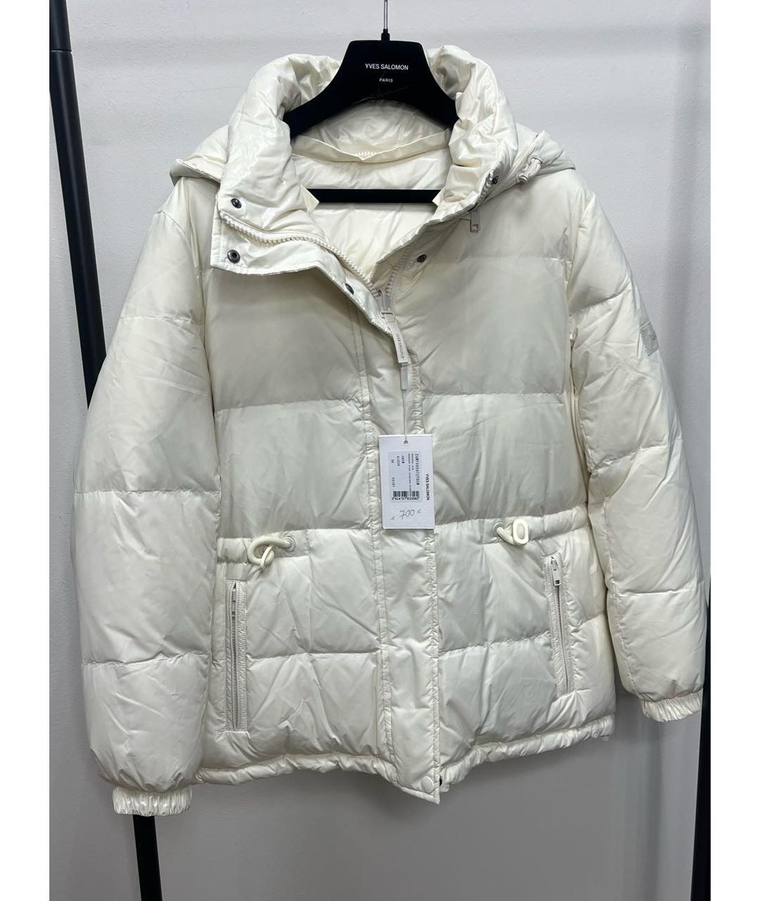 ARMY YVES SALOMON Белый пуховик, фото 7