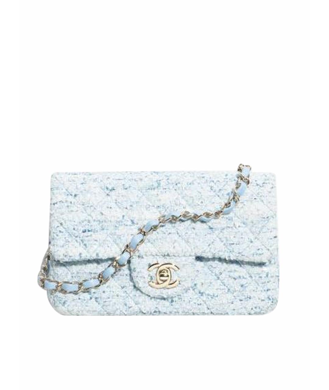 CHANEL Голубая сумка через плечо, фото 1