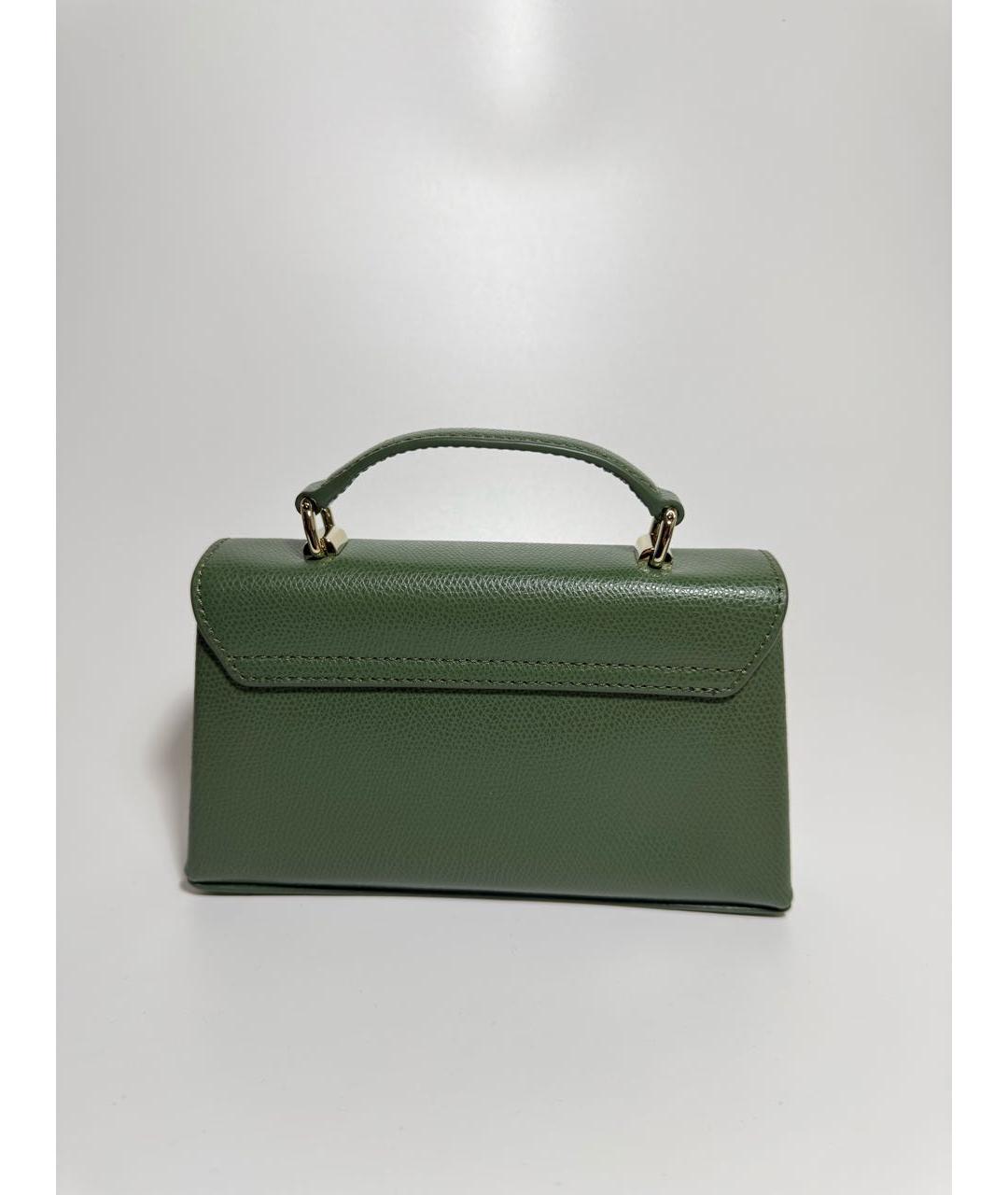 FURLA Зеленая кожаная сумка через плечо, фото 3