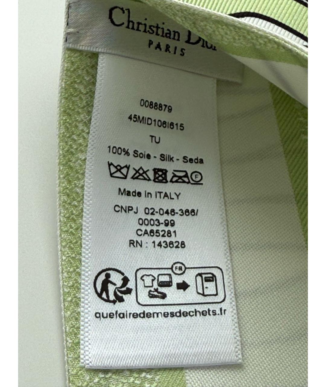CHRISTIAN DIOR Салатовая повязка на голову, фото 4