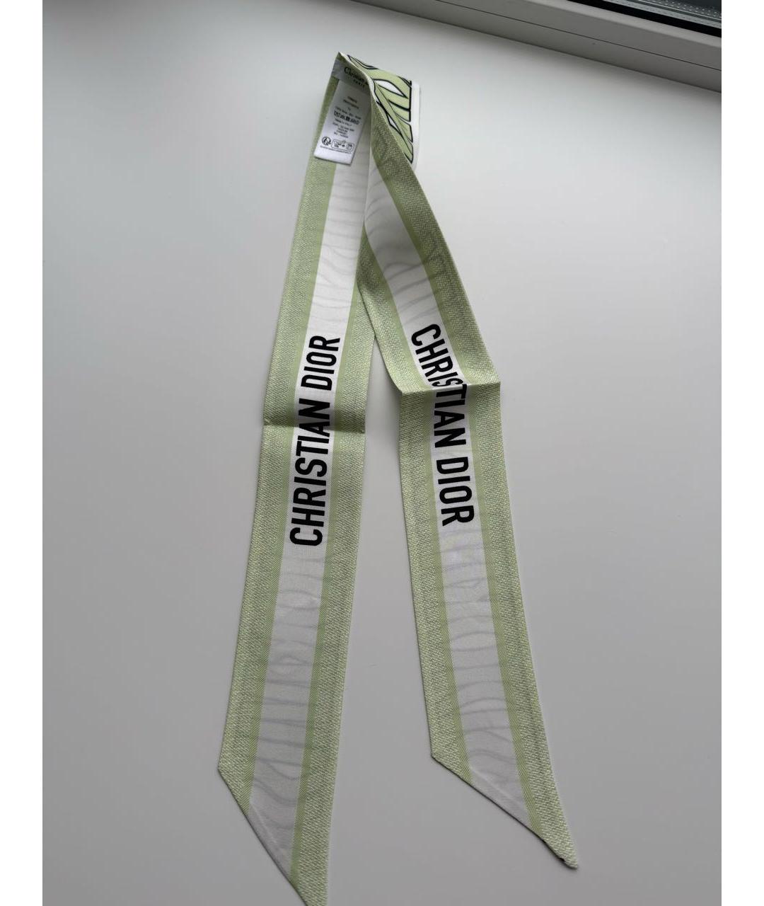 CHRISTIAN DIOR Салатовая повязка на голову, фото 5