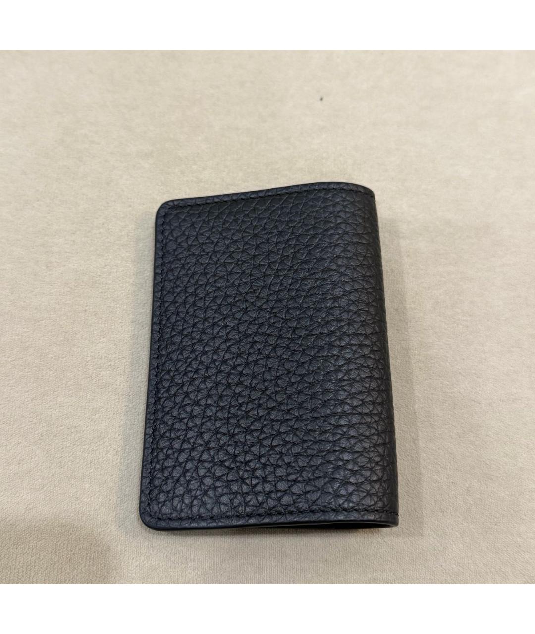 STEFANO RICCI Черный кожаный кардхолдер, фото 2
