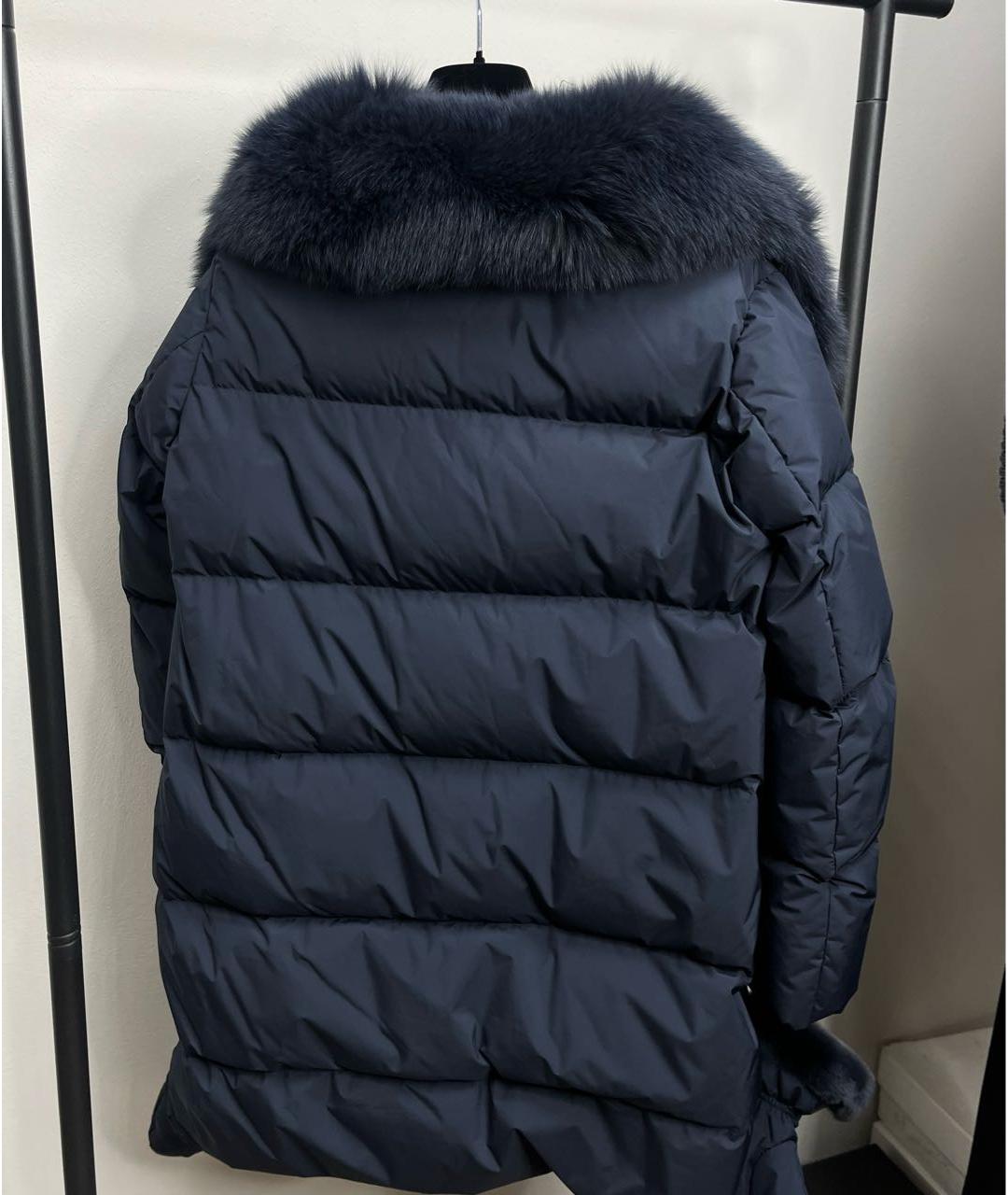 YVES SALOMON Темно-синий пуховик, фото 4