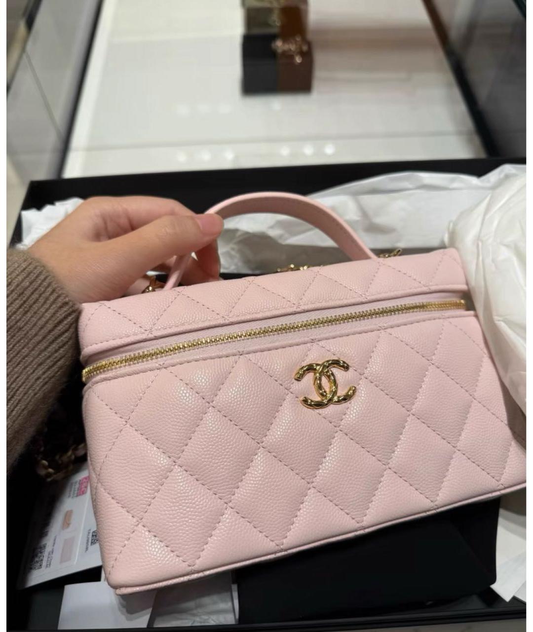 CHANEL Коралловая сумка с короткими ручками, фото 2