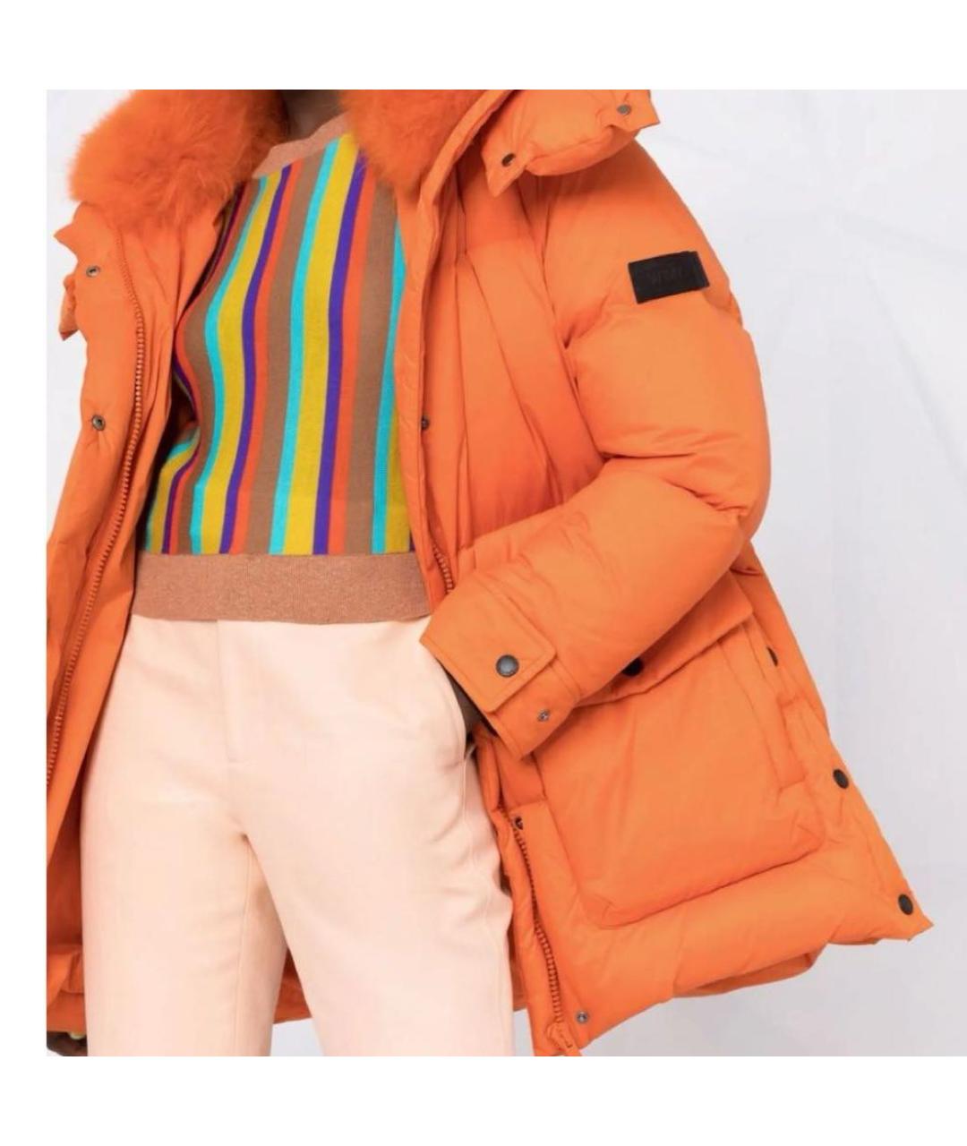 ARMY YVES SALOMON Оранжевый пуховик, фото 4