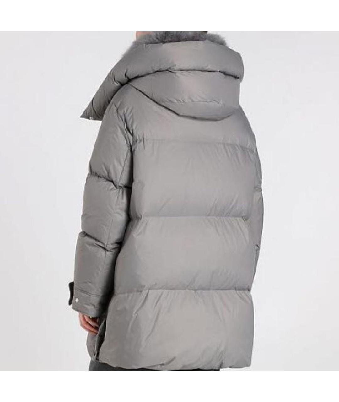 YVES SALOMON Серый пуховик, фото 4