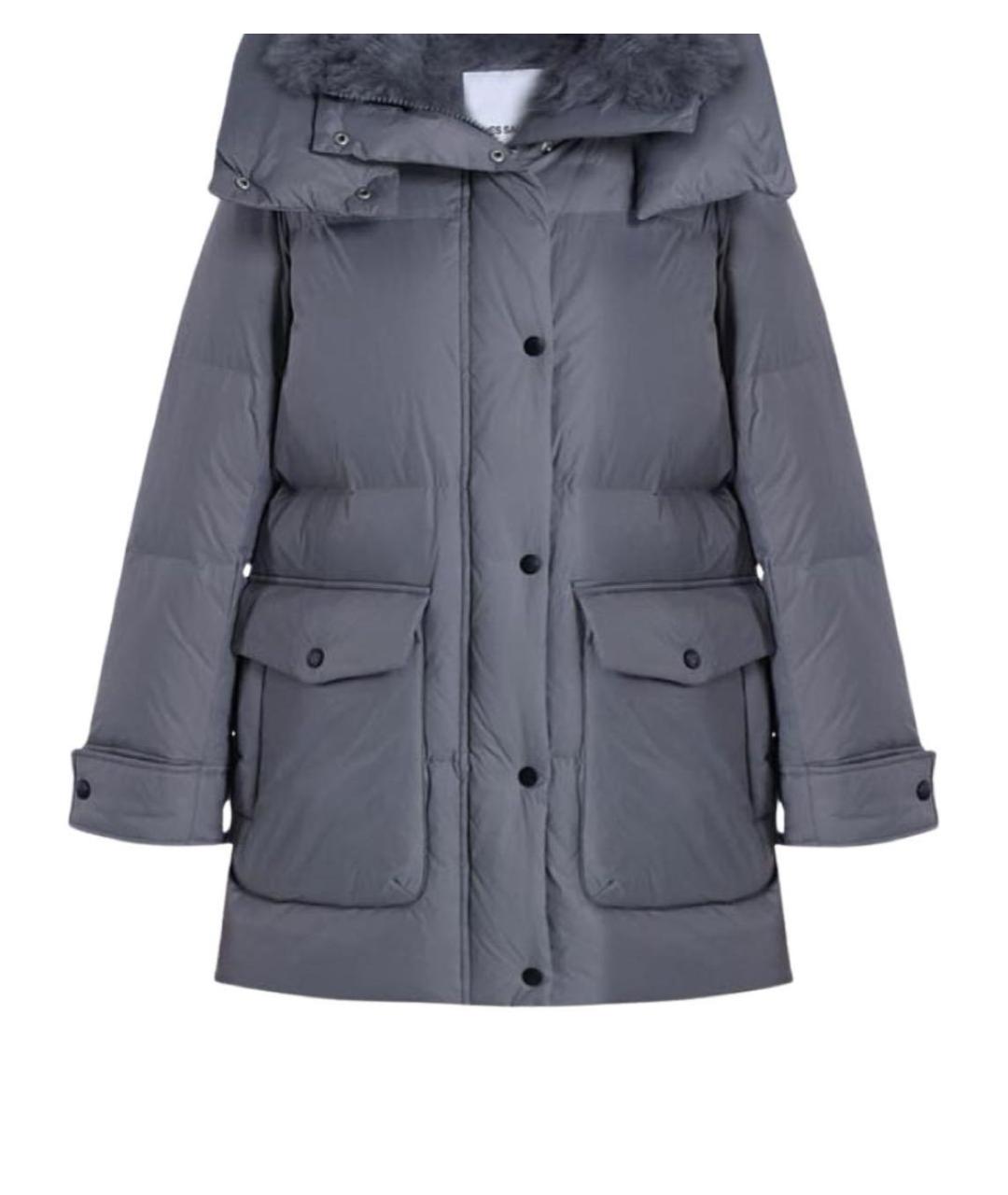 YVES SALOMON Серый пуховик, фото 1