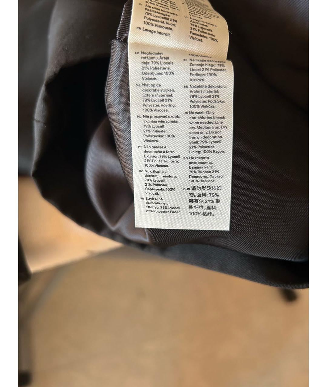 ARKET Черное вискозное повседневное платье, фото 4