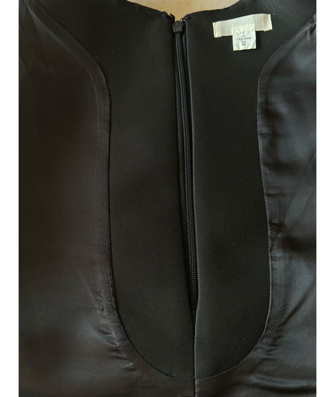 ARKET Черное вискозное повседневное платье, фото 3