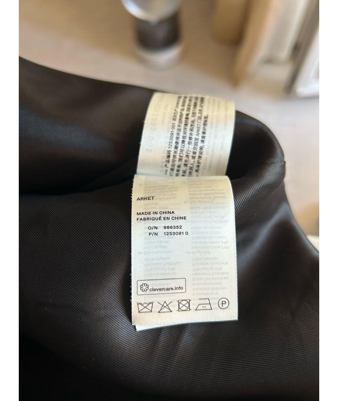 ARKET Черное вискозное повседневное платье, фото 5