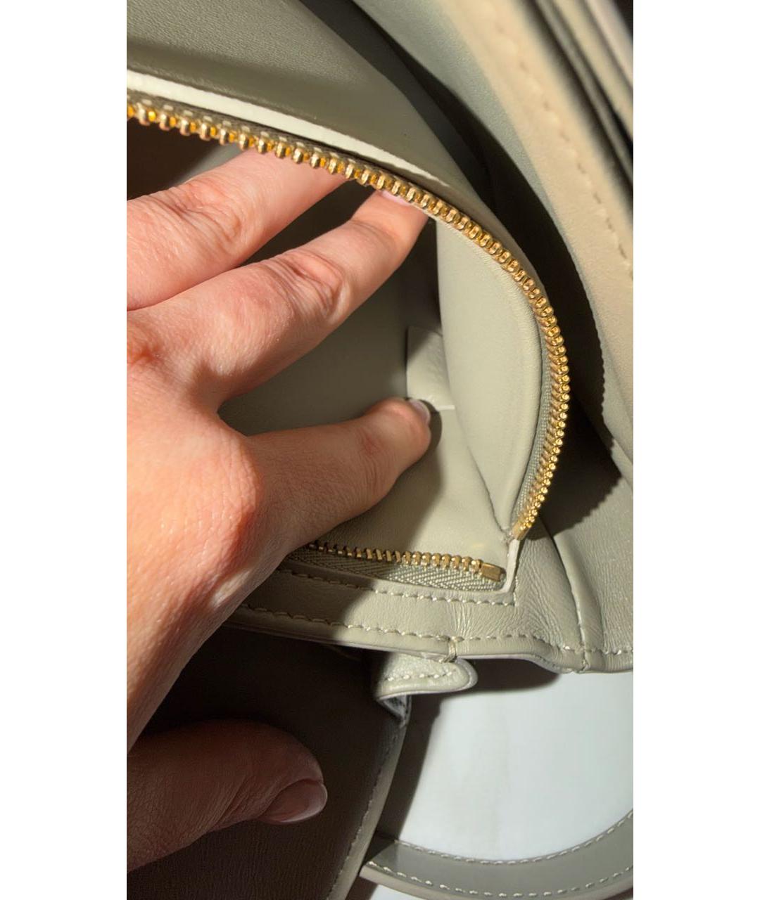 CELINE Серая кожаная сумка через плечо, фото 7