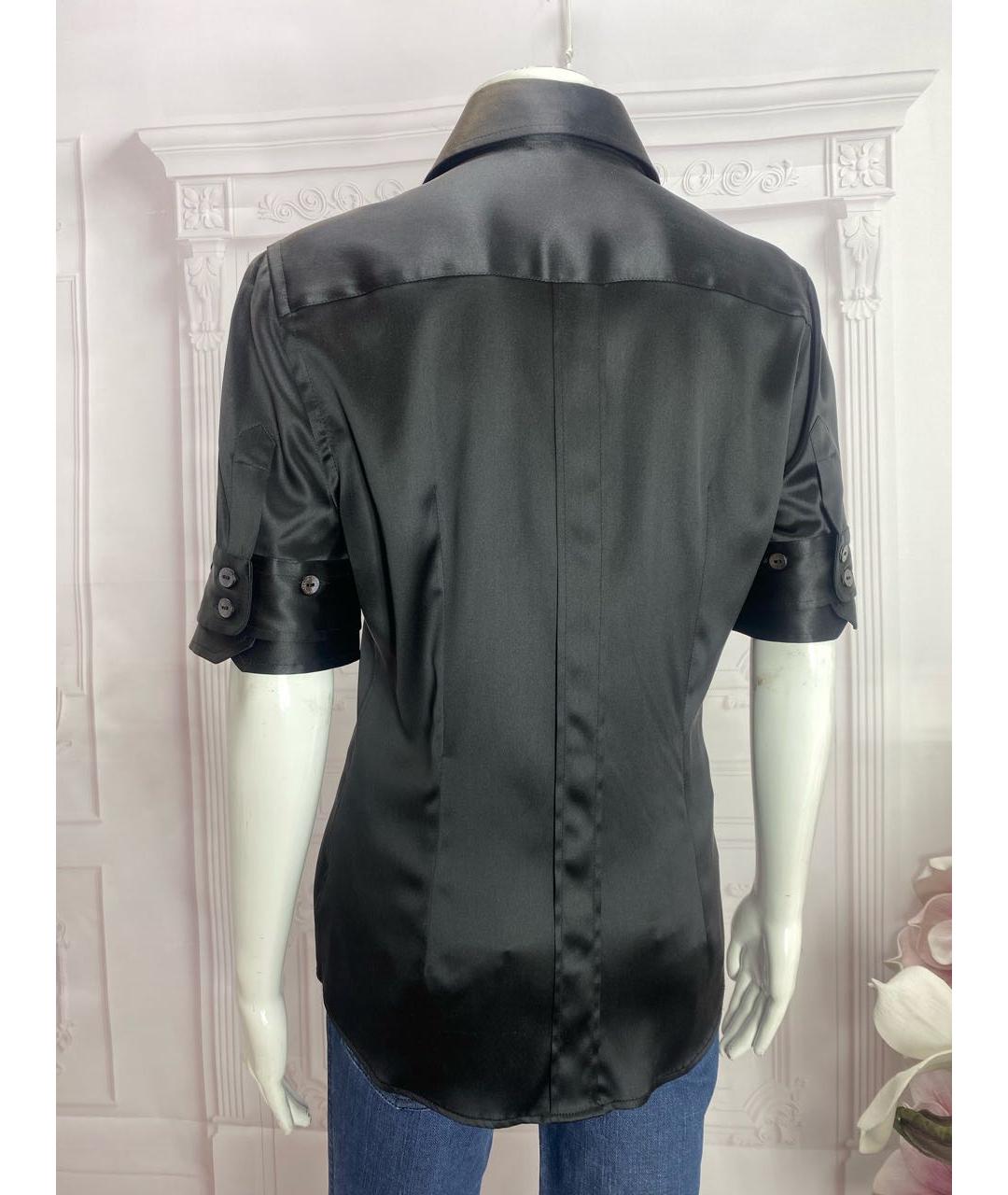 DOLCE&GABBANA Черная шелковая рубашка, фото 2