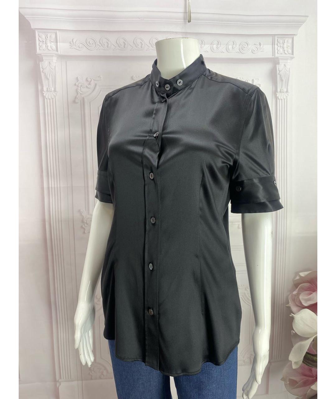 DOLCE&GABBANA Черная шелковая рубашка, фото 7