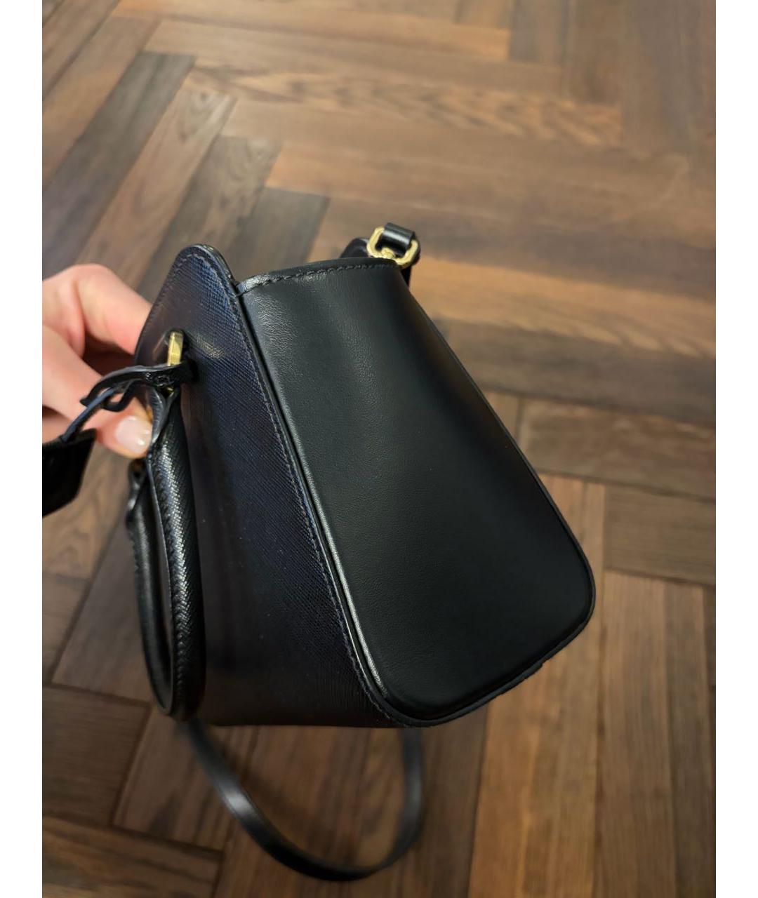 PRADA Черная кожаная сумка через плечо, фото 2