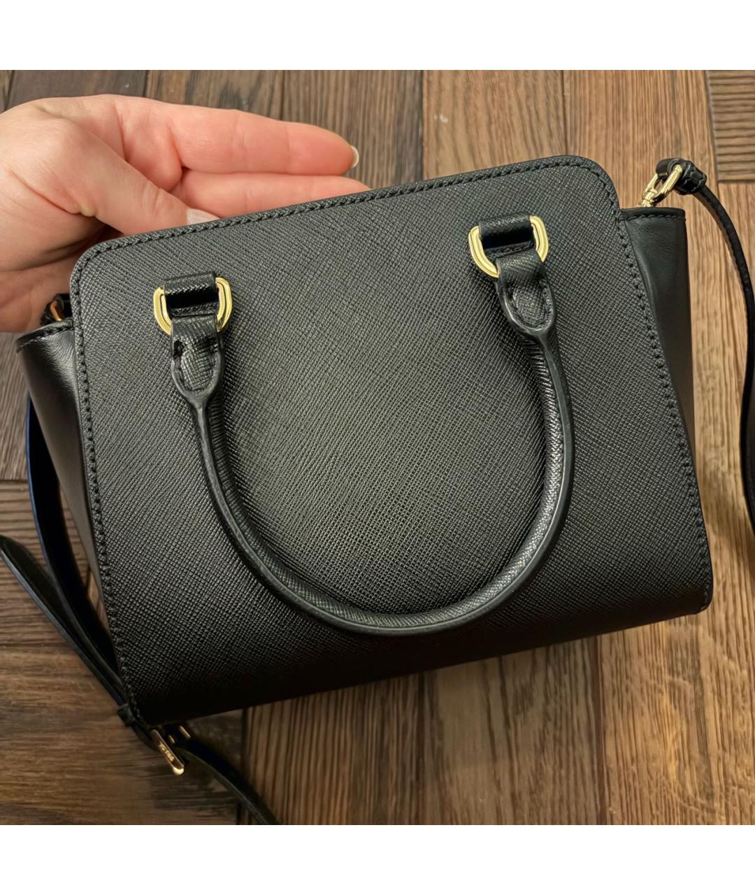 PRADA Черная кожаная сумка через плечо, фото 3