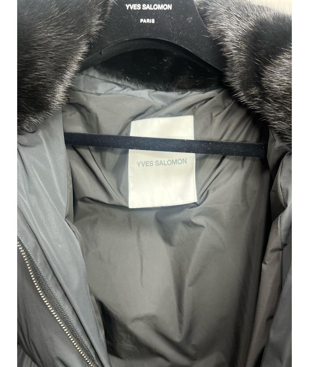YVES SALOMON Черный пуховик, фото 3