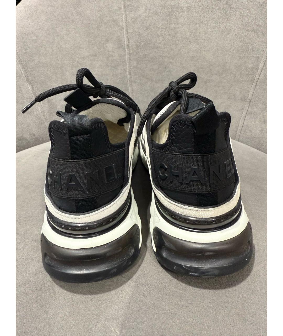 CHANEL Бежевые текстильные кроссовки, фото 2