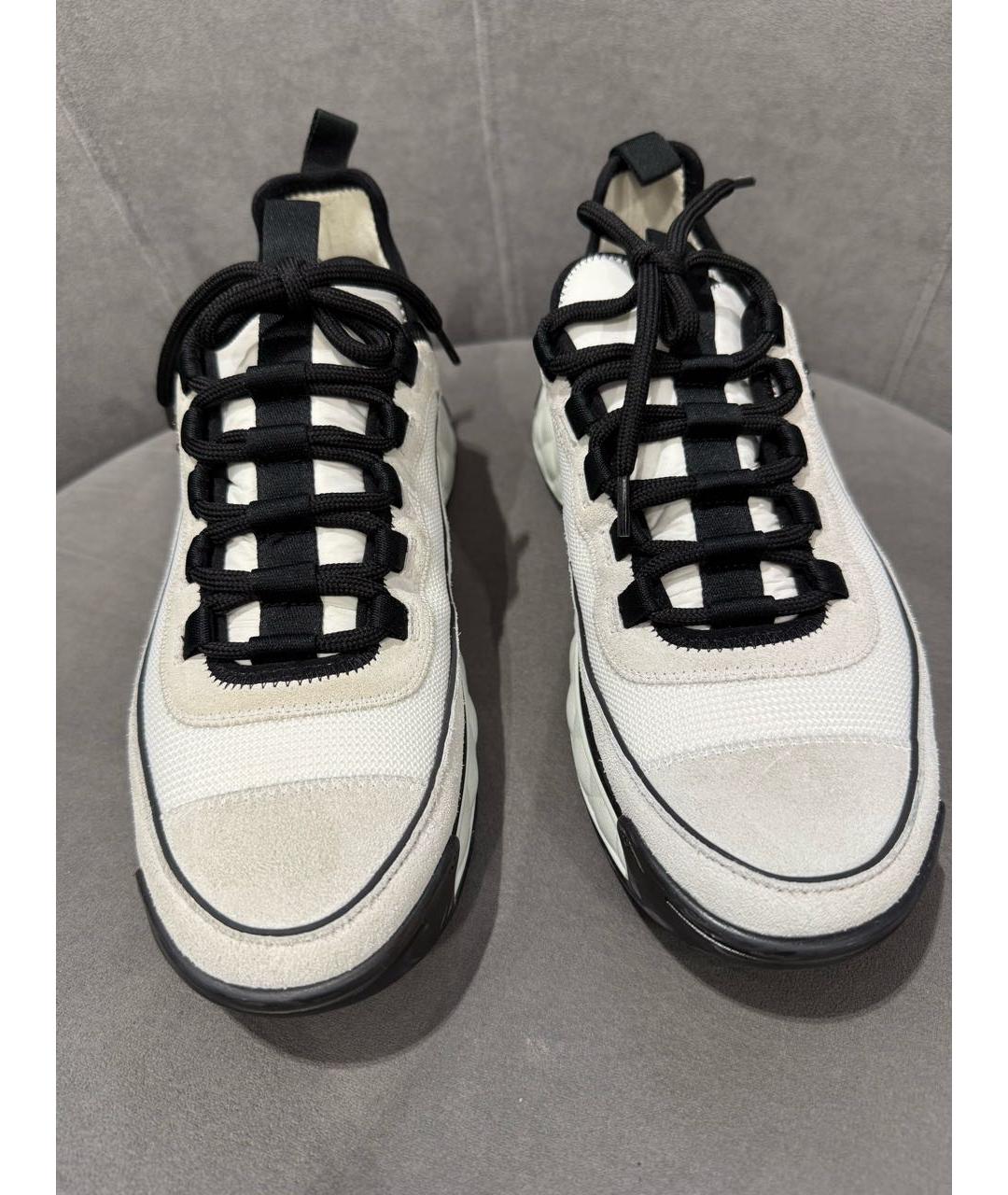 CHANEL Бежевые текстильные кроссовки, фото 4