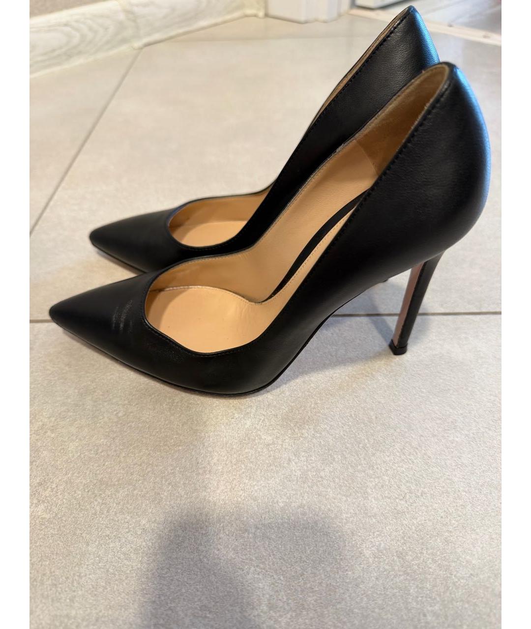 GIANVITO ROSSI Черные кожаные туфли, фото 3