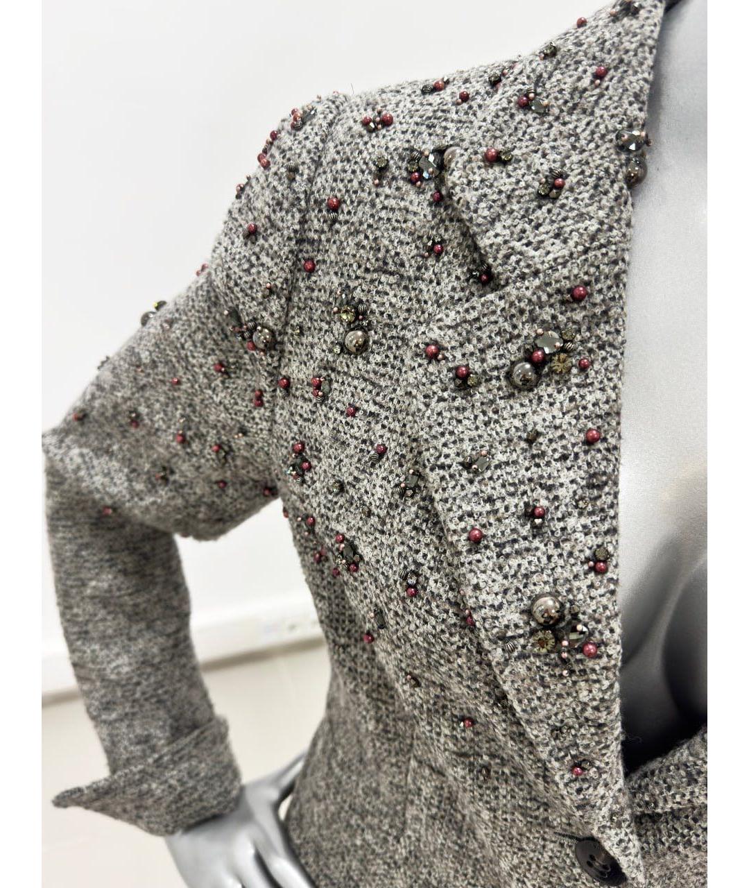 ESCADA Серый твидовый жакет/пиджак, фото 4