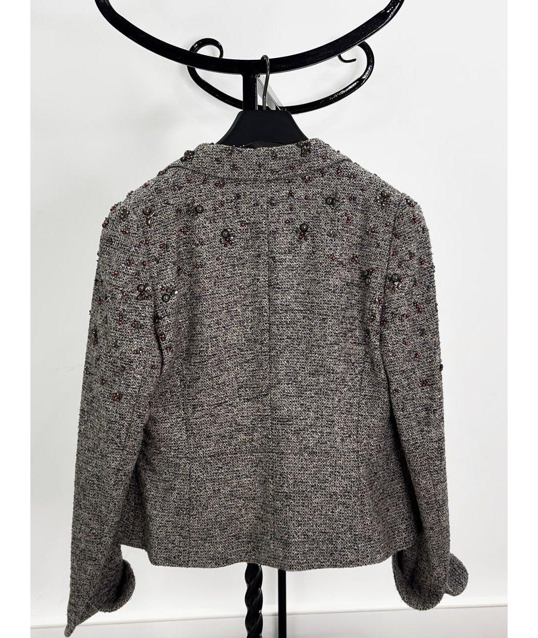 ESCADA Серый твидовый жакет/пиджак, фото 2