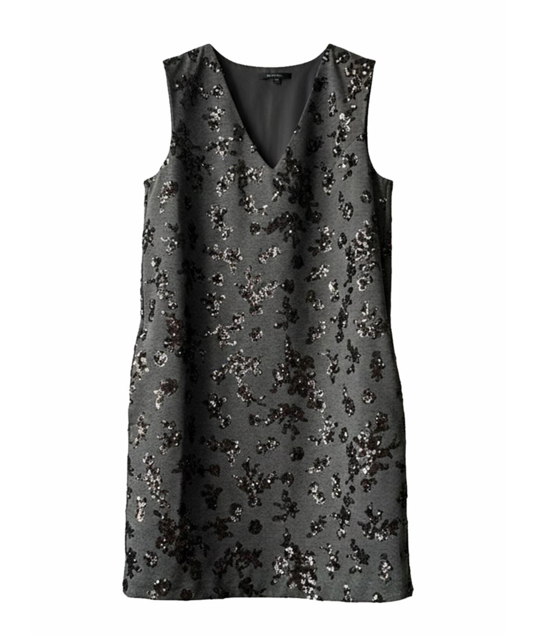 MAX MARA Серое вискозное повседневное платье, фото 1