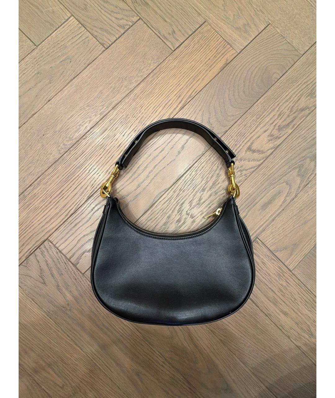 CELINE Черная кожаная сумка с короткими ручками, фото 3