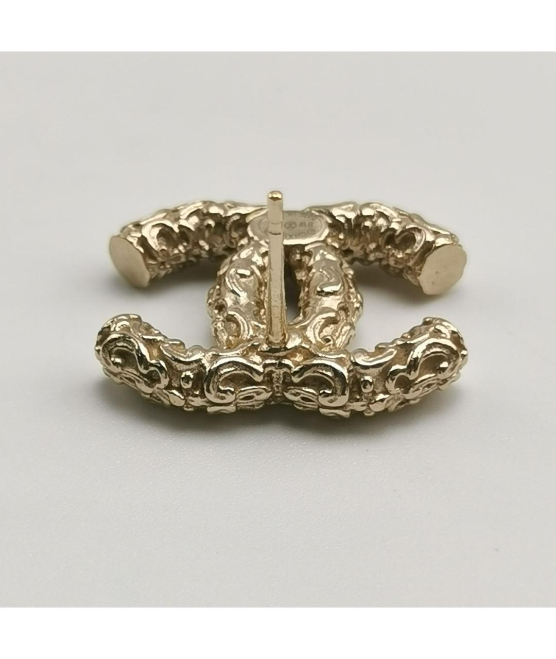 CHANEL Золотые серьги, фото 6