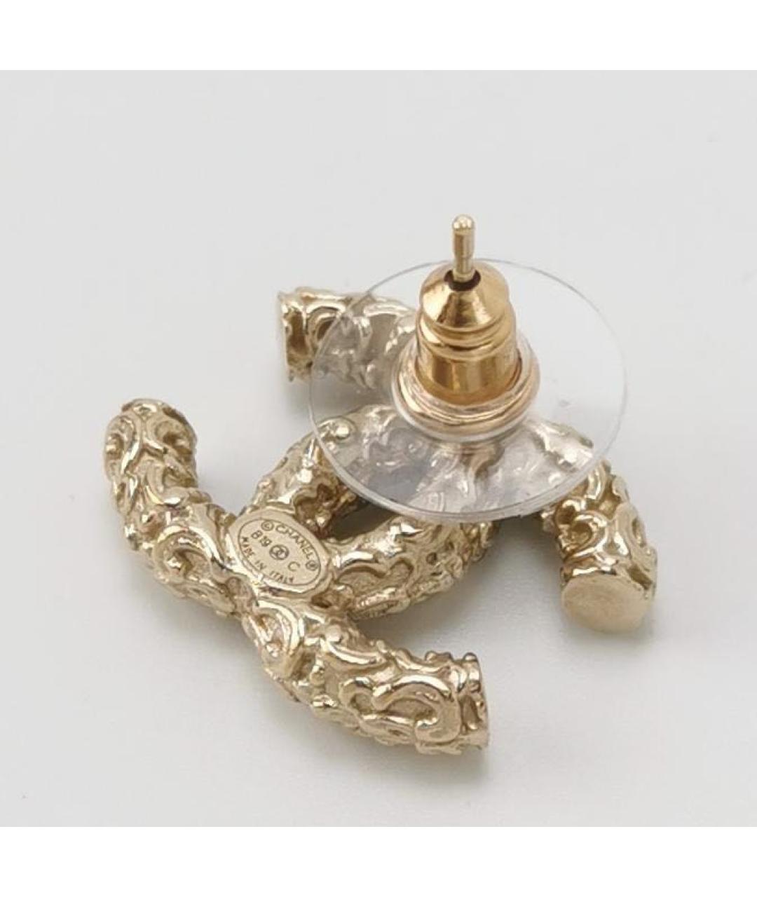 CHANEL Золотые серьги, фото 3