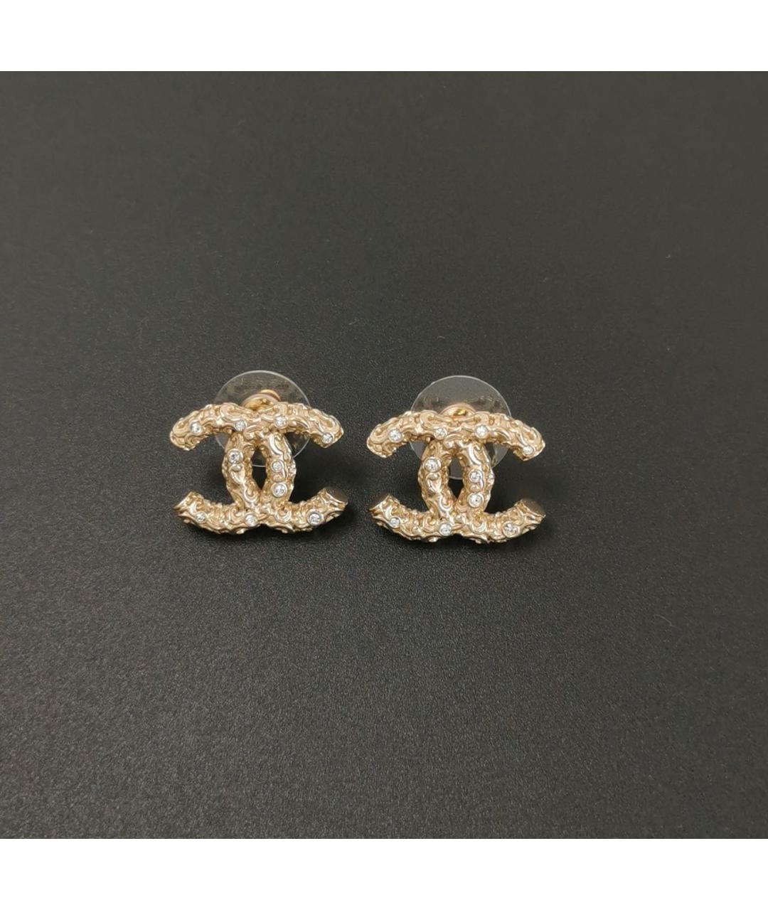 CHANEL Золотые серьги, фото 4